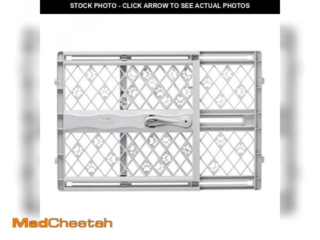 Lot 74-12137139 - MYPET North States Paws Portable Pet Gate: 26-40" Wide. Pressure Mount. No tools needed. Made in USA...