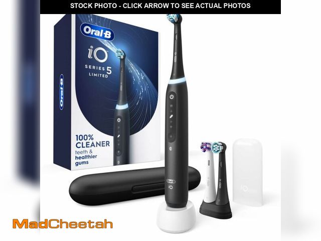 Lot 74-13628500 - Oral-B Rechargeable Electric Toothbrush, iO5 Limited Deep Clean &amp; Whiten, 5 Cleaning Modes, Visu...