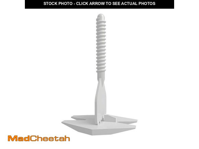 Lot 74-12777981 - (AS PICTURED, MAY BE INCOMPLETE) QEP LASH 360 White Polymer 1 in. Tile Leveling System 3-Corner Stem...