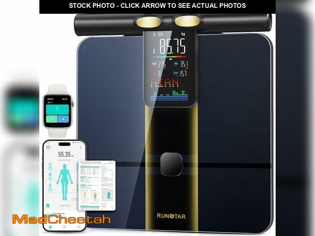 Lot 74-13710444 - RunStar Smart Scale for Body Weight and Fat Percentage, 8 Electrodes High Precision Body Composition...