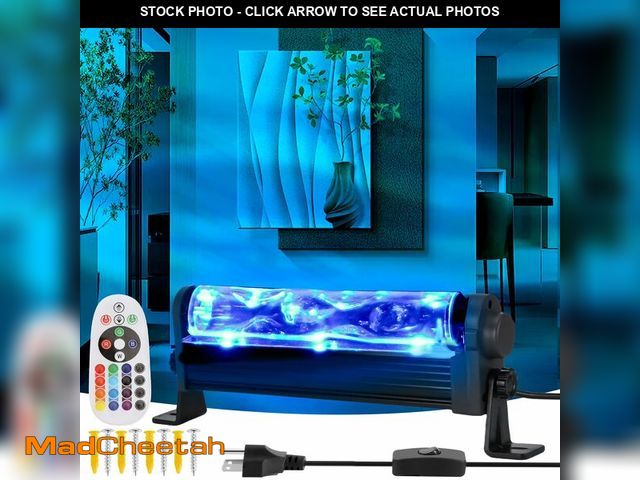 Lot 74-14271547 - QENLAI LED Ocean Wave Light Bar Pro, 16 Color Water Ripple Projector Wall Lamp with Remote, Light Up...
