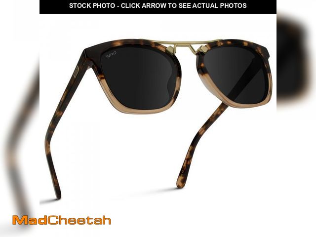 Lot 74-12315261 - WMP Eyewear - Women's Oversized Polarized Sunglasses: Square Vintage Style with Metal Double-Bar Bri...