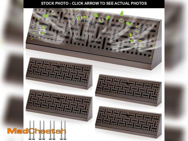 Lot 74-11552524 - Landhoow Baseboard Diffuser Register, Oil Rubbed Bronze Finish, Vent Covers for Home Floor Wall Base...