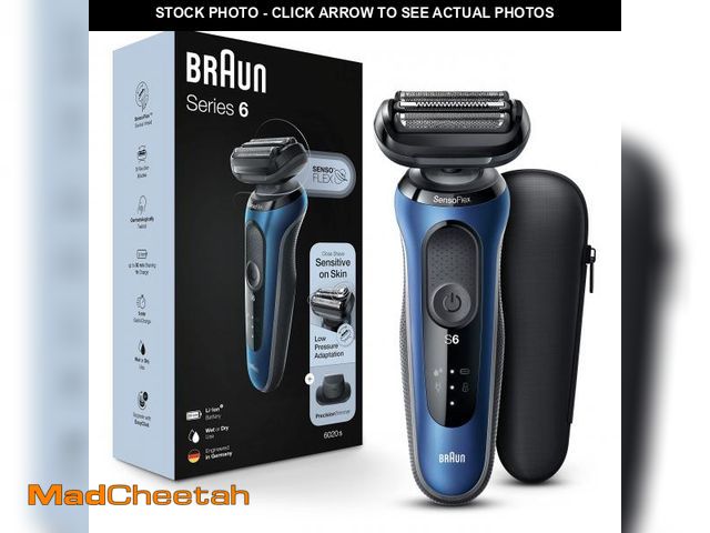 Lot 74-12433916 - Braun Electric Razor for Men, Series 6 6020s SensoFlex Electric Foil Shaver with Precision Beard Tri...