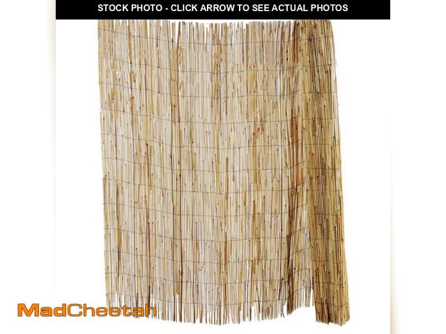 Lot 74-12683281 - Vigoro 4 ft. H x 8 ft. W Natural Peeled and Polished Reed Fencing - UNUSED