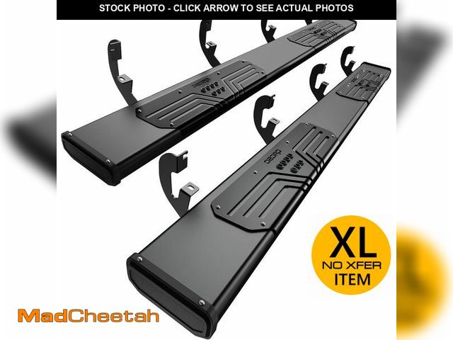 Lot 74-12569004 - 6.5" Running Boards for 2019-2025 Chevrolet Silverado/GMC Sierra 1500 Crew Cab 2020-2025 Silverado/S...