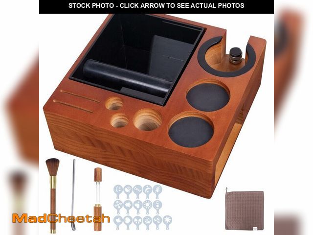 Lot 74-13539244 - 21pcs Espresso Knock Box Set,Espresso Tamping Station,Tamping Station Fit for Storage 51/54/58mm Cof...