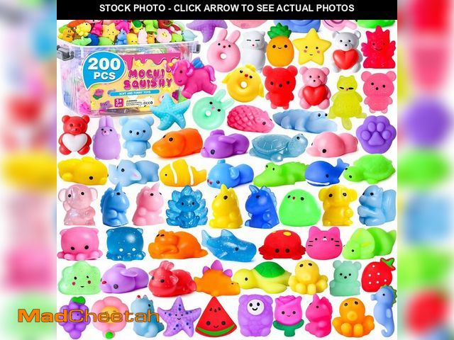 Lot 74-14341199 - VISCOO 200 Pack Squishy Toys, Mochi Squishy Bulk, Kawaii Squishies Party Favors for Kids, Stress Rel...