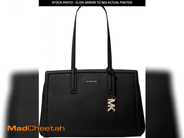 Lot 74-12510374 - Michael Kors Women's Laila Medium Tote Bag, Gold-Tone Hardware/Black, One Size - UNUSED