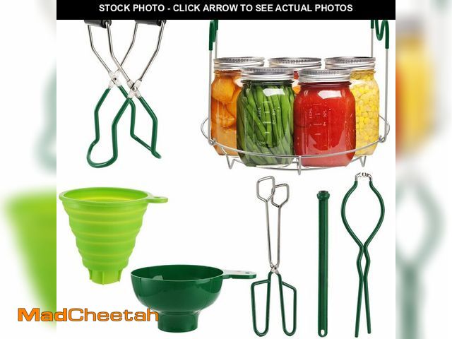 Lot 74-12702761 - Lawei 8 Pcs Canning Kit, Stainless Steel Canning Supplies Starter Kit, Canning Rack Canning Essentia...