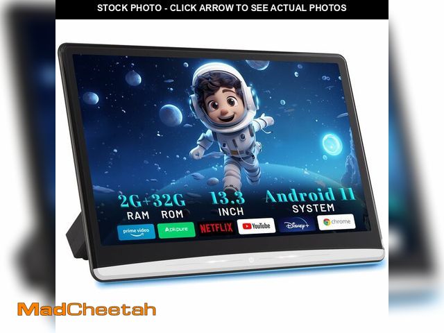 Lot 74-12599376 - 13.3 Inch Android 11 Car Headrest Video Player 2G+32G, Rear Seat Car TV with 4K IPS Touch Screen, Ca...