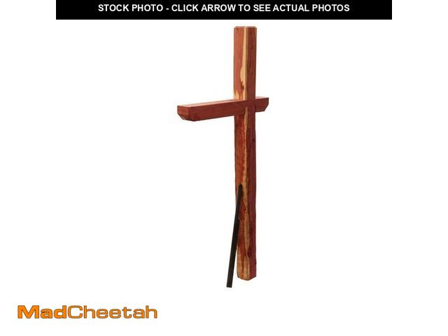 Lot 74-12690683 - Architectural Mailboxes Cedar Deluxe, Drive-In, Crossarm, Mailbox Post Kit, Natural - UNUSED