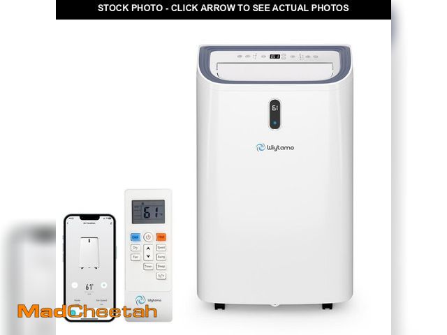 Lot 74-14243023 - *DIRTY/MISSING REMOTE* MELEZOOM 14,000 BTU Portable Air Conditioner Cools 700 sq. ft. with Heater an...