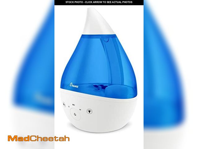 Lot 74-12098123 - Crane 4-in-1 Drop 2.0 Ultrasonic Cool Mist Humidifier with Sound Machine, Night Light, Aroma Tray, 1...