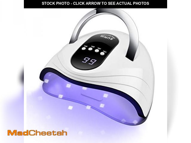 Lot 74-12332148 - Sunrich UV Gel Nail Lamp 120W LED Nail Light Fast Dryer for Gel Polish Curing with 4 Timers Portable...