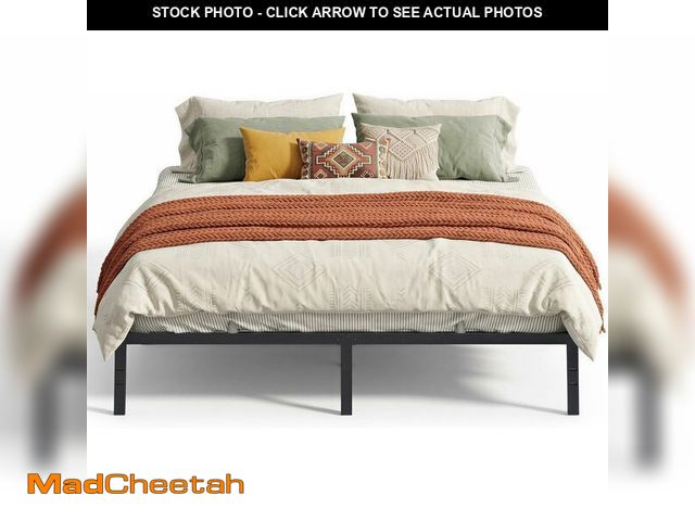 Lot 74-14582176 - VASAGLE King Metal Bed Frame, 14 Inches Tall, 1100 lb Weight Capacity - UNUSED