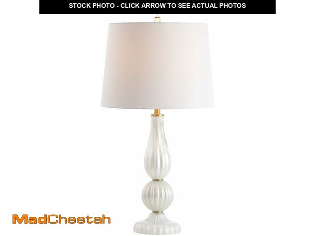 Lot 74-12828993 - JONATHAN Y JYL2072A Maddie 28" Glass/Metal LED Table Lamp Glam Contemporary Bedside Desk Nightstand ...