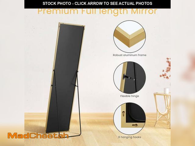 Lot 74-12550524 - EDX Full Length Mirror 59"x16" Full Body Mirror Rectangle Free Standing Wall Mounted Leaning Hanging...