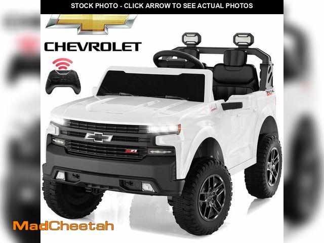 Lot 74-12802785 - Chevrolet Silverado 24V Ride on Cars, Real 2 Seat Battery Powered Ride on Toys with Remote Control, ...