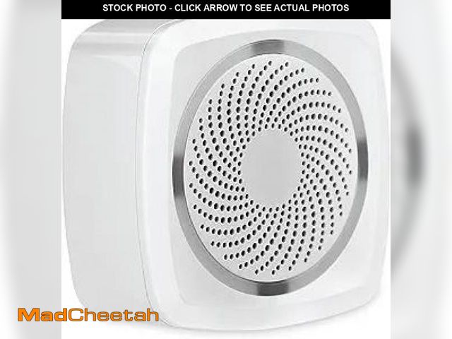 Lot 74-12126775 - Feit Electric Smart Indoor WiFi Audible Home Security Alarm with Flashing Lights, Wireless, Recharge...