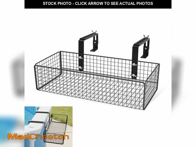 Lot 74-14207875 - Desunqin Large Size Metal Poolside Storage Basket - 14 x 6 x 3.5 in for Square Top Pools Only, Adjus...