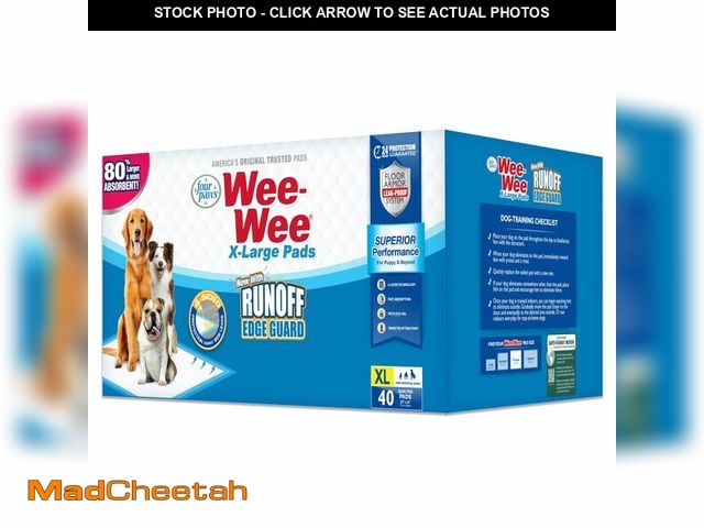 Lot 74-13800484 - Four Paws Wee-Wee Superior Performance Unscented Extra-Large Pee Pads for Dogs &amp; Puppies, Quilte...
