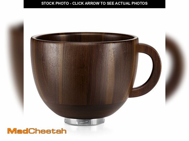 Lot 74-13574763 - SpaceAid Wooden Bowl with Handle, Kitchen Space Aid Acacia Wood Mixing Bowls Holder for Stand Mixer,...