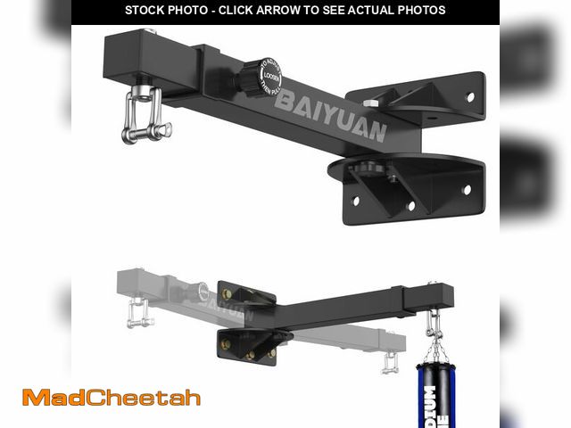 Lot 74-14148264 - Heavy Duty Punching Bag Hanger Wall Mount - 500Lb Capacity Adjustable &amp; Foldable Heavy Bag Mount...