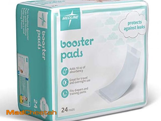 Lot 74-12367669 - Medline Booster Pads with Adhesive, 192 Count, Baby Diaper Doubler for Overnight Use to Help Elimina...