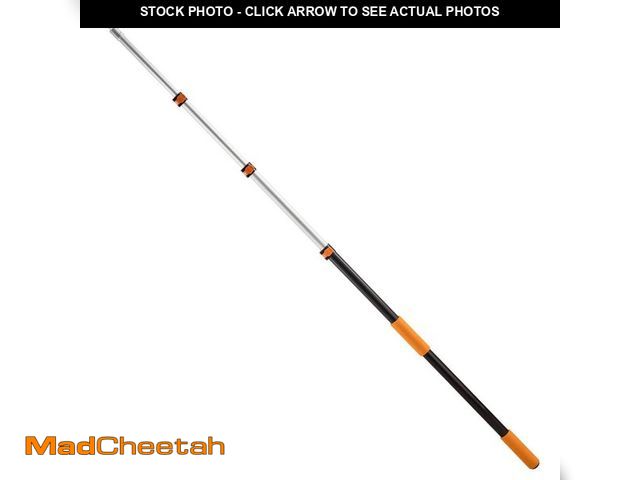 Lot 74-14468581 - SKYSHALO 3.8-12 ft. Telescopic Extension Pole, Aluminum Alloy with Flip-Lock, High Reach Roller for ...