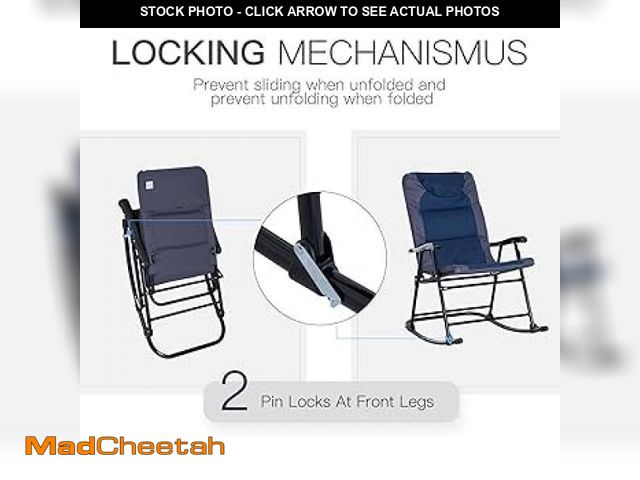 Lot 74-10709976 - Outsunny Metal Outdoor Rocking Chair with Lightweight Portable Design and Full-Body Comfort 84B-208 ...