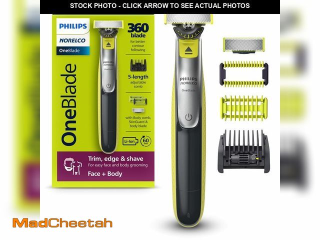 Lot 74-14271175 - Philips Norelco for Face + Body, Electric Beard Trimmer, Shaver and Groomer, 5in1 Adjustable Comb, 1...