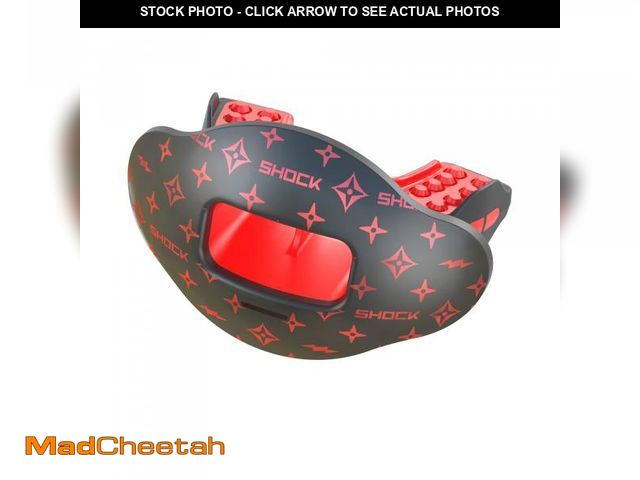 Lot 74-12442207 - Shock Doctor Football Lip Guard Mouthpiece with Strap Ã¢â¬â Breathable, Wide Opening Ã¢â¬â Adu...