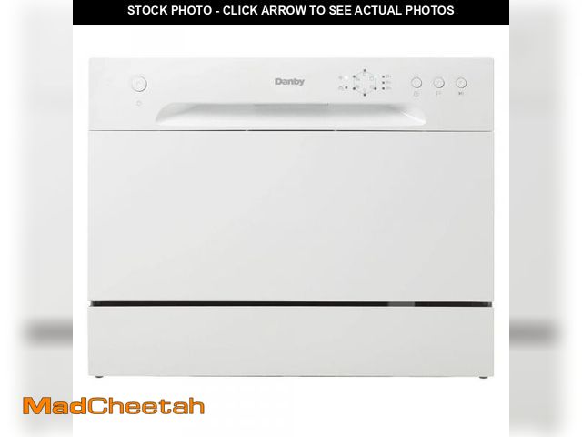 Lot 74-12425181 - Danby 24 in. White CounterTop Front Control Dishwasher with 6-Cycles, 6 Place Settings Capacity - US...