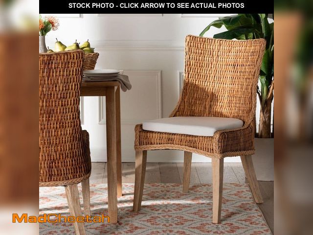Lot 74-12553773 - Derris Light Honey Rattan Dining Chair - UNUSED