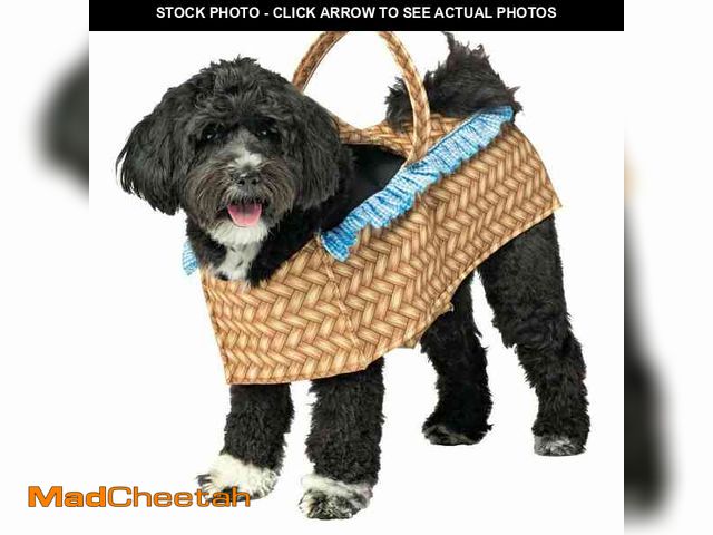 Lot 74-12855574 - Rasta Imposta Dog Basket Dog Costume - Medium - UNUSED