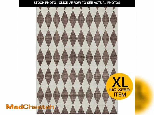 Lot 74-13673584 - Addison Rugs Chantille ACN578 Brown 8' x 10' Indoor Outdoor Area Rug, Easy Clean, Machine Washable, ...