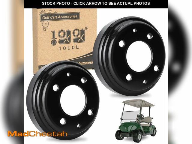 Lot 74-13956634 - 10L0L 2 Pack Golf Cart Brake Drum for Yamaha G1-G29 1978-Up Gas or Electric Golf Cart, Brake Hubs fo...