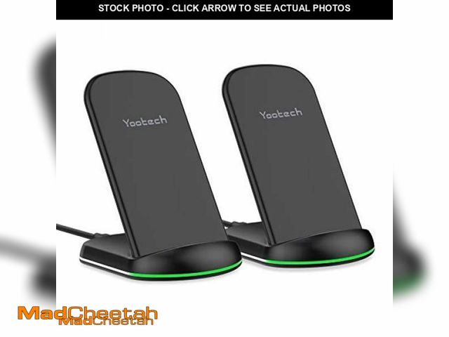 Lot 74-11559367 - Yootech [2 Pack] Wireless Charger,10W Max Wireless Charging Stand,Compatible with iPhone 16e/16/16 P...