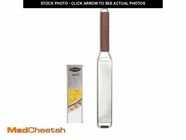 Lot 74-14429266 - Microplane Master Series Wood Handle Stainless Steel Zester Grater - USED
