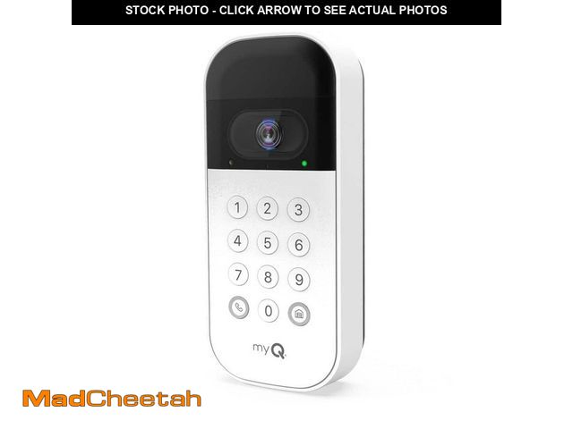 Lot 74-12776442 - (MISSING HARDWARE) Chamberlain myQ Smart Wireless Garage Door Video Keypad - UNUSED