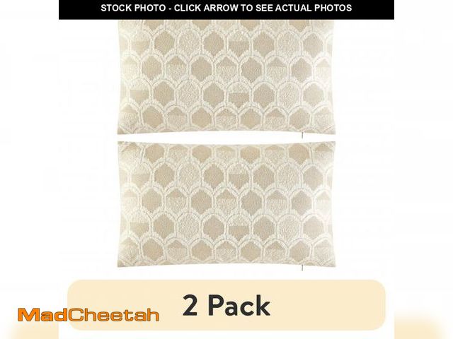 Lot 74-12526232 - (2 pack) Better Homes &amp; Gardens Bellittos Decorative Pillow For Adults and Teens, 14" x 24", Pap...