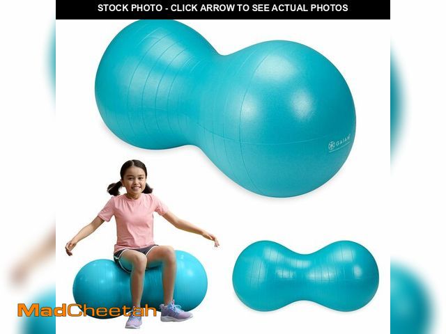 Lot 74-12603046 - Gaiam Kids Active Seat Peanut Shaped Bounce Desk Chair, Exercise Yoga Balance Sitting Ball, Flexible...