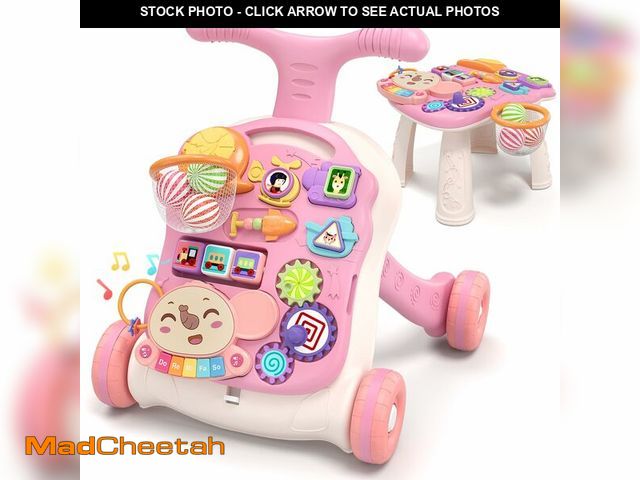 Lot 74-14063781 - QDRAGON 3 in 1 Baby Walker and Activity Center for Girl, Learning to Walk, Sit to Stand, Early Educa...