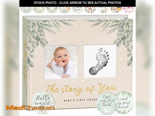 Lot 74-14264812 - Baby Memory Book &amp; Newborn Keepsake Journal First Year Memory Book for Boy or Girl Gender Neutra...