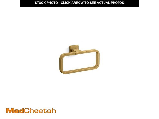 Lot 74-14596613 - KOHLER Mavera Wall Mounted Towel Ring in Vibrant Brushed Moderne Brass R35739-2MB - UNUSED