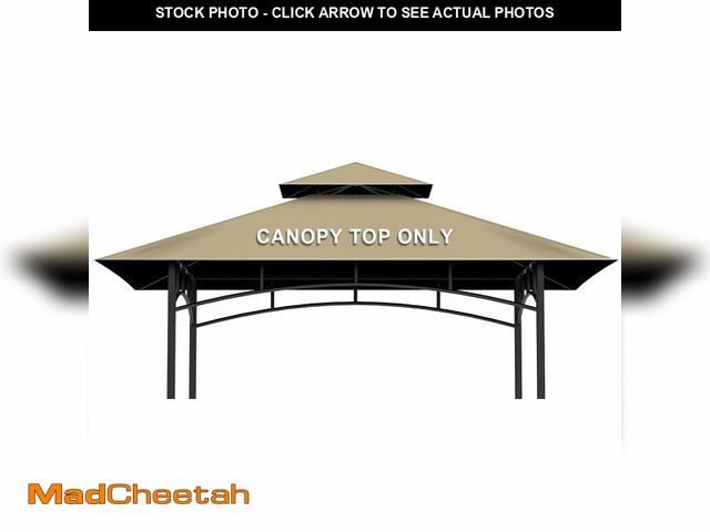 Lot 74-14148023 - Grill Gazebo Replacement Canopy Top Only - 5' x 8' Outdoor BBQ Gazebo Canopy Roof, Waterproof Double...