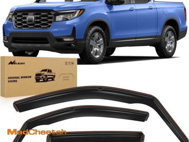 Lot 74-12138671 - Nilight in Channel Rain Guards for Honda Ridgeline 2017 2018 2019 2020 2021 2022 2023 2024 2025 Orig...