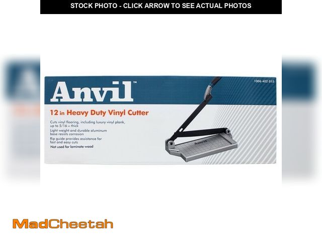 Lot 74-13823212 - Anvil 12 in Vinyl Flooring Cutter Manual Tile Plank Cutting Tool 5mm Thickness - UNUSED
