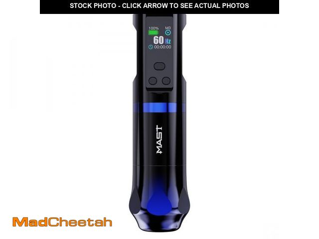 Lot 74-12180793 - Mast Hertz Wireless Pro Tattoo Pen Machine, Adjustable Frequency 3HZ - 150HZ Tattoo Gun - USED